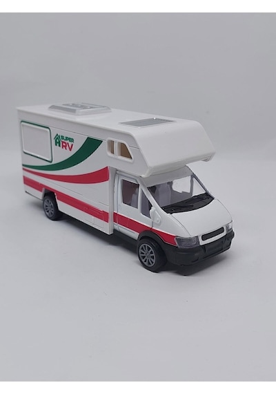 Kutulu Çek Bırak 1/24 Ölçek Metal Karavan Beyaz