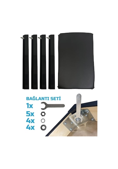 Midex Tbx-144bk Üst Kalite Piyano Taburesi Gizli Bölmeli Siyah Renk 32x54x48 Açık Bej