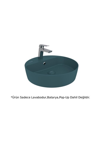 Creavit LP146 Loop Yuvarlak Çanak Lavabo 45 CM - Mint Yeşili