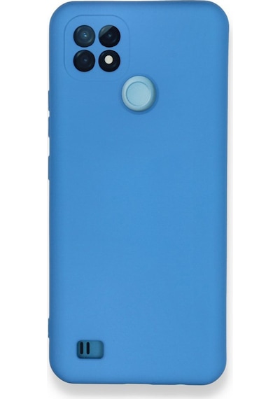 Nettech Realme C21 Uyumlu Nano Arka Koruma Kılıf - Mavi Mavi
