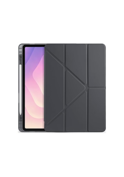 Samsung Galaxy Tab S11 Sm-x730 X736b İle Uyumlu Akıllı Kılıf, Kalem Bölmeli Lansman Antrasit Origami Standlı Darbe Emici Şeffaf Arka Kapaklı Ultra İnce Popüler Tablet Kılıfı Samsung Galaxy Tab S11 Sm-x730 X736b İle Uyumlu Akıllı Kılıf, Kalem Bölmeli Lansman Antrasit Origami Standlı Darbe Emici Şeffaf Arka Kapaklı Ultra İnce Popüler Tablet Kılıfı