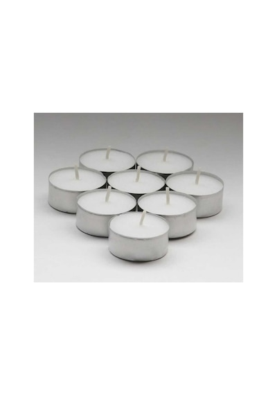 10 Adet Buhurdanlık Tealight Mum Buhurdanlık Için Özel Olarak Üretilmiştir 4saat 25 Dakika Mu Beyaz