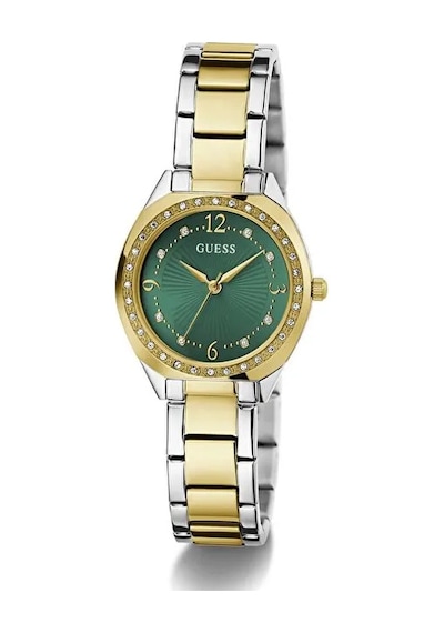 Guess Gugw0767l4 Quartz Çelik Altın/gri Yeşil Kadran 30 Mm Kadın Kol Saati