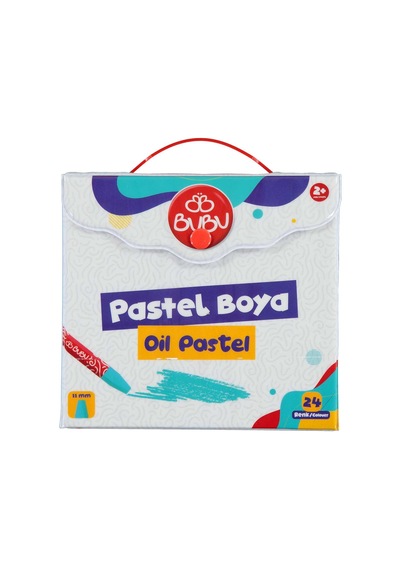Bubu Pastel Boya 24 Renk Çantalı Pvc Standart
