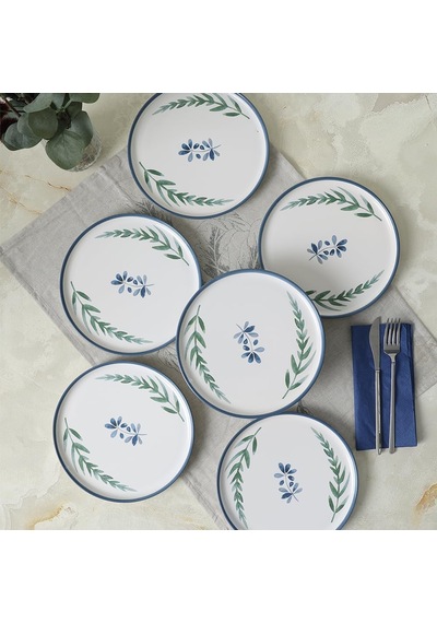 Daphne Pasta Tabağı 22 Cm 6 Adet 22923 Açık