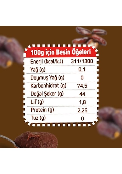 %100 Hurma Ezmesi 1 Kg Katkısız Doğal Hurma Püresi Ve Şekersiz Tatlandırıcı