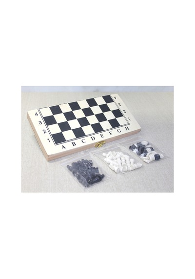 3 Adet Ahşap Kutulu Satranç Ve Tavla Seti Ahşap Oyun Seti, 29 Cm, Chess Backgammon