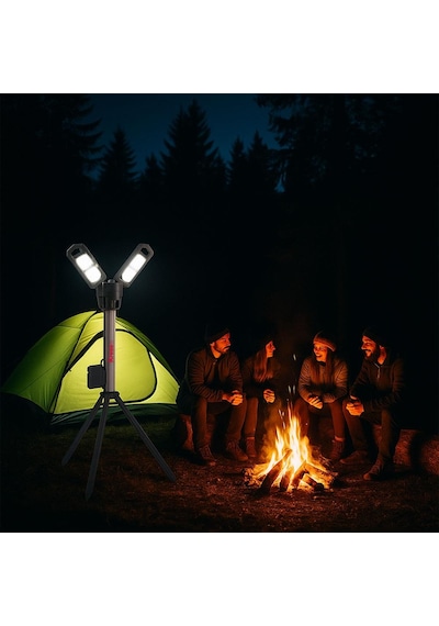 Kress Kuf09.9 20volt 2000/4500 Lümen Profesyonel Kule Tipi Teleskopik Katlanabilir Led Projektör Akü Dahil Değildir