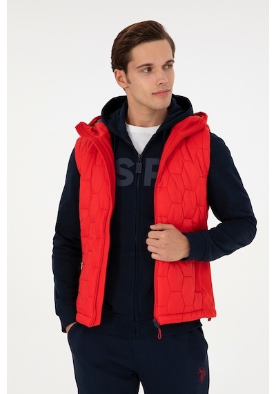 U.s. Polo Assn. Erkek Kırmızı Yelek Dokuma 50291292-vr030 Kırmızı