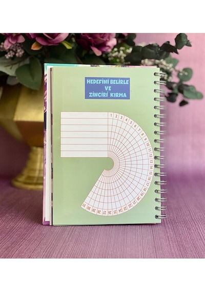 Bu Işıltılı Hayatı Ben Seçtim Sticker'lı Tarihsiz Konuşan Ajanda Haftalık Planlayıcı Defter Beyaz
