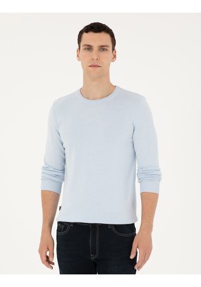 Pierre Cardin Erkek Açık Mavi Kazak /triko 50296575-vr003 Açık Mavi