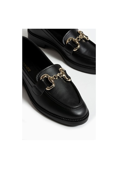 Jane Kadın Loafer Makosen Casual Toka Detay Günlük Ayakkabı Siyah