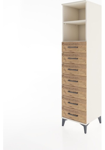 Hyperion Dolap 2 Raflı 7 Çekmeceli 44x44x182 Aytaşı-çam Aytaşı