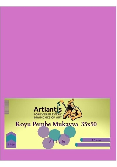 Renkli Mukavva 35X50 5 Adet Artlantis Renkli Mukavva 5 Adet