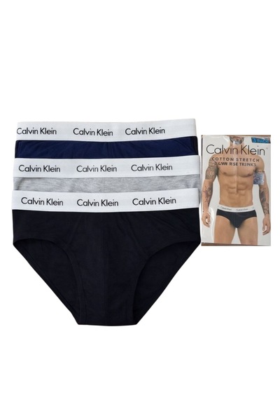 Calvin Klein Erkek 3"lü Slip Boxer Set Siyah-Gri-Lacivert