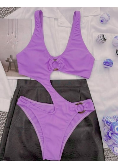 Deep Beach Halka Aksesuarlı Cut Out Mayo Db200781ma 001