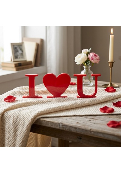 I Love U Seni Seviyorum Love Letters Kırmızı