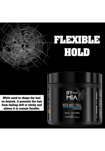 Web And Chill Spıder Wax, Parlak Görünüm, Sert Tutuş Sağlayan Erkekler Ve Kadınlar İçin Örümcek,ağ Saç Vaksı 130 Ml