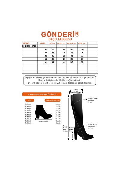 Gönderi(R) Gönderir Kadın Kahve Antik Fermuarlı Kalın Topuklu Hakiki Deri Çizme Gkzc13447581 Kahverengi