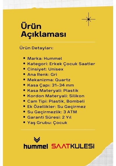 Hummel Erkek Kız Çocuk Kol Saati Gri Hm-1006la-5