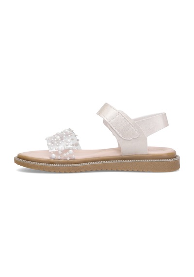 Elit Şa-f-036-25y Filet Kız Çocuk Düz Sandalet Sedef Sedef