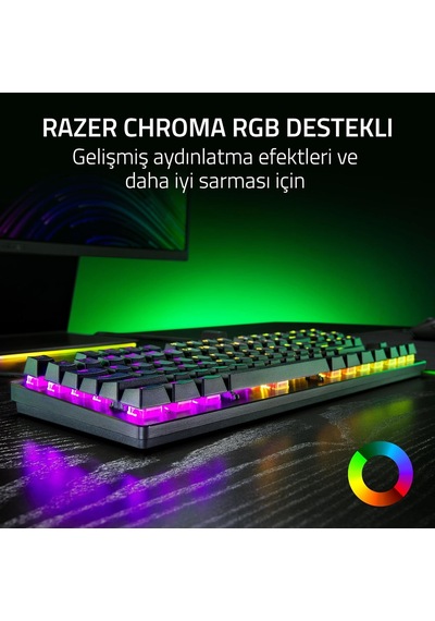 Razer Huntsman V3 X Tenkeyless Mor Anahtar - Espor Için Optik K