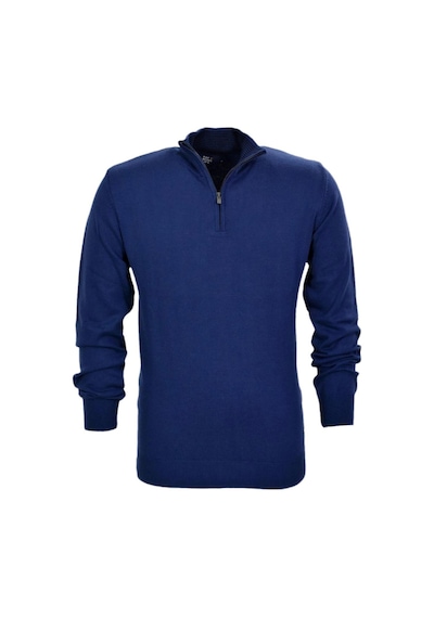 Erkek Spor Düz Fermuarlı Yaka Kazak R22949 Bgl-st03181 001