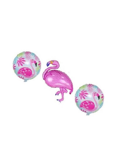 Flamingo Folyo Balon 3'Lü Set 45Cm - 90Cm