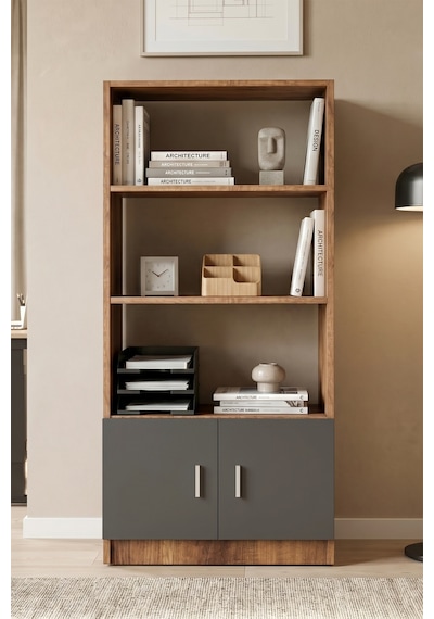 Yurudesign Vario D Ofis Kitaplık Barok-Antrasit VO4-BA