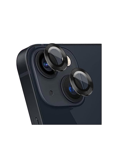 Apple iPhone 13 Tekli Kamera Lens Koruma Camı Siyah iPhone 13 İle Uyumlu Ekran Koruyucu Diğer