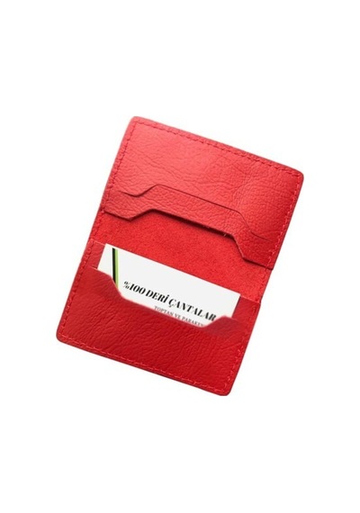 Bag Ard Gerçek Hakiki Deri Kartlık Cüzdan 9003 Kırmızı