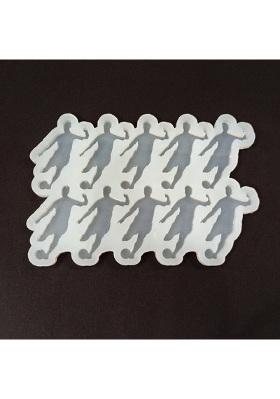 Epoksi Reçine Silikon Kalıp Çoklu Futbolcu Figür Anahtarlık Magnet Kalıbı 1. Kalite Hb13065-0008