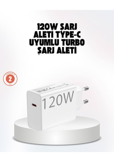 120w Güçlü Hızlı Şarj Adaptörü Type-c Kablo Seti Güvenli Şarj Teknolojisi