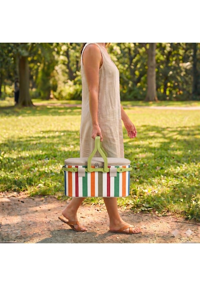 25 Lt Piknik Sepeti 1308 Picnic Bag -330 Karışık/Çok Renkli
