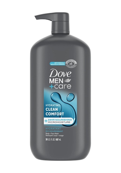 Dove Men +Care Hydrating Clean Comfort Vücut ve Yüz Yıkama 887 ML