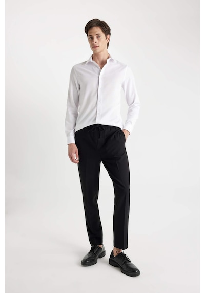 DeFacto Modern Fit Polo Yaka Poplin Uzun Kollu Beyaz Gömlek R4340AZNSWT60 DeFacto Modern Fit Polo Yaka Poplin Uzun Kollu Beyaz Gömlek R4340AZNSWT60