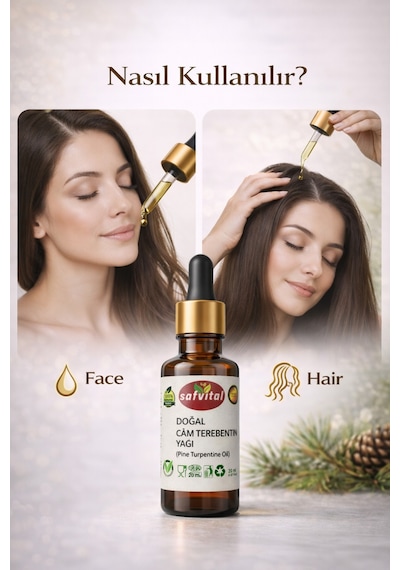 Safvital Çam Terebentin Yağı 20 Ml Saç Bakımına Uygun Bitkisel Yağ Yoğun Etkili Aromatik Bakım
