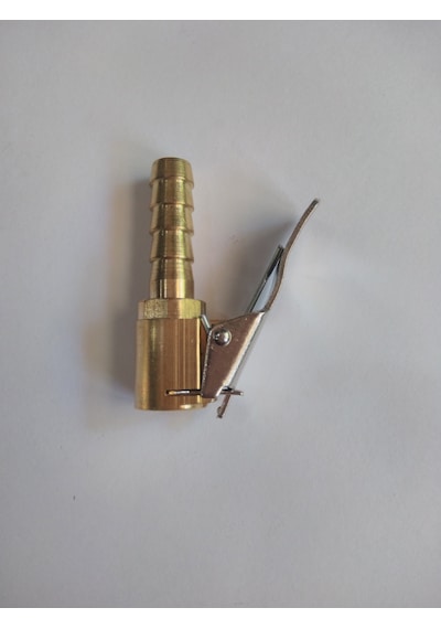 Lastik Şişirme Aletlerinin Hava Basma Ucu Mandallı, Uzun, 8 Mm Hortuma Göre, 5 Adet