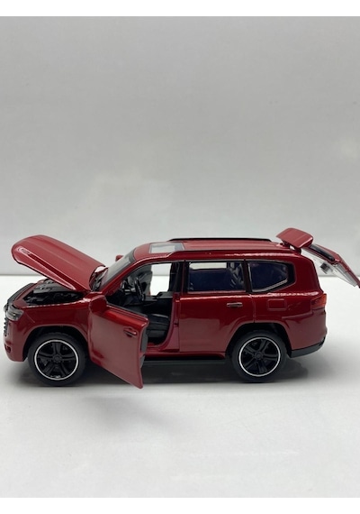Diecast Metal Oyuncak Araba Toyota Land Cruıser Çek Bırak Model Araç 1:32 Ölçek 15 Cm Diğer