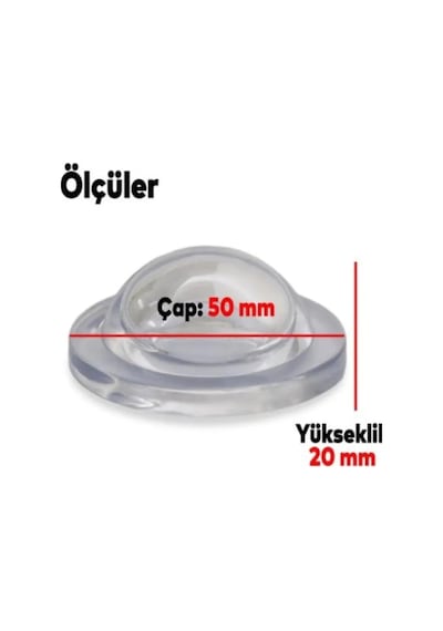 Silikon Kapı Stoperi Şeffaf 3 Adet Tamponu Kendinden Yapışkanlı Şeffaf Kapı Kolu Stopu