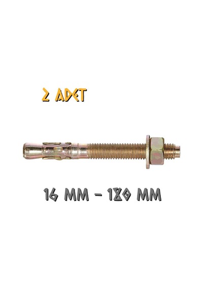 Made Klipsli Çelik Dübel 16x180 Mm - 2 Adet