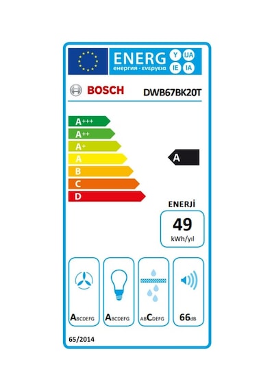 Bosch DWB67BK20T 60 CM Duvar Tipi Ankastre Davlumbaz