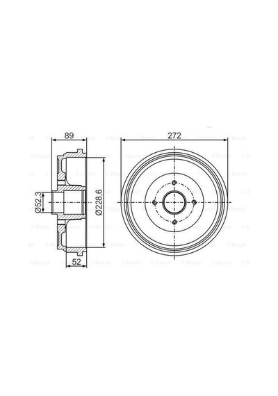 Bosch 0986477287 Arka Fren Kampanası Dacia Logan-dokker Yeni Sandero 38920-rbb-e01