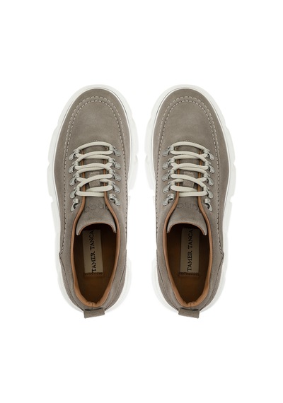 Tamer Tanca Erkek Hakiki Deri Vizon Süet Sneakers & Spor Ayakkabı 381 23170 Erk Ayk Y26 Vızon Suet