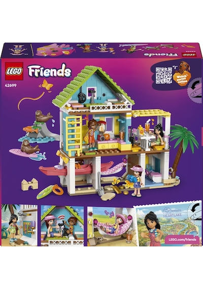 LEGO® Friends Fok Balıklı Yazlık Ev 42699 - 9 Yaş ve Üzeri Çocuklar için Minifigür İçeren Yaratıcı Oyuncak Yapım Seti (400 Parça)
