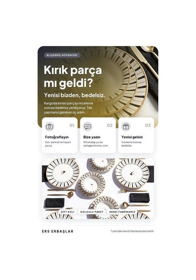 Sevda Kuşu Siyah 18 Parça 6 Kişilik Yemek Takımı Çok Renkli