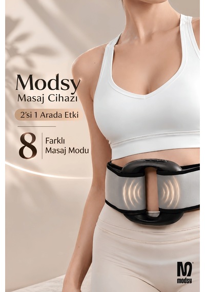 Modsy Dijital Led Ekranlı Titreşimli Vücut Masaj Aleti Bölgesel İncelme, Sıkılaştırma & Masaj Kemeri Cihazı