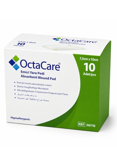 Octacare Emici Yara Pedi 7,5cm X10cm 10'lu Paket