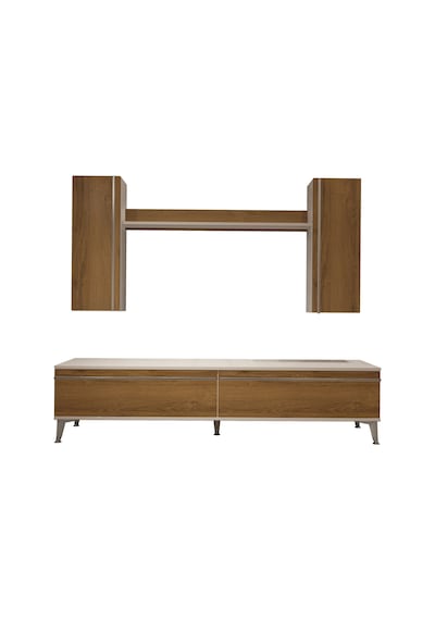 Decoraktiv Eko 7 Mdf Std Silver Tv Ünitesi Tv Sehpası - Beyaz Pera Beyaz - Meşe