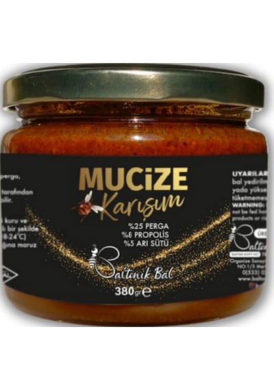 Baltonik Mucize Karışımı Bal Perga Arısütü Propolis 380 G